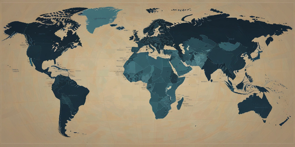 Mapa de presencia global